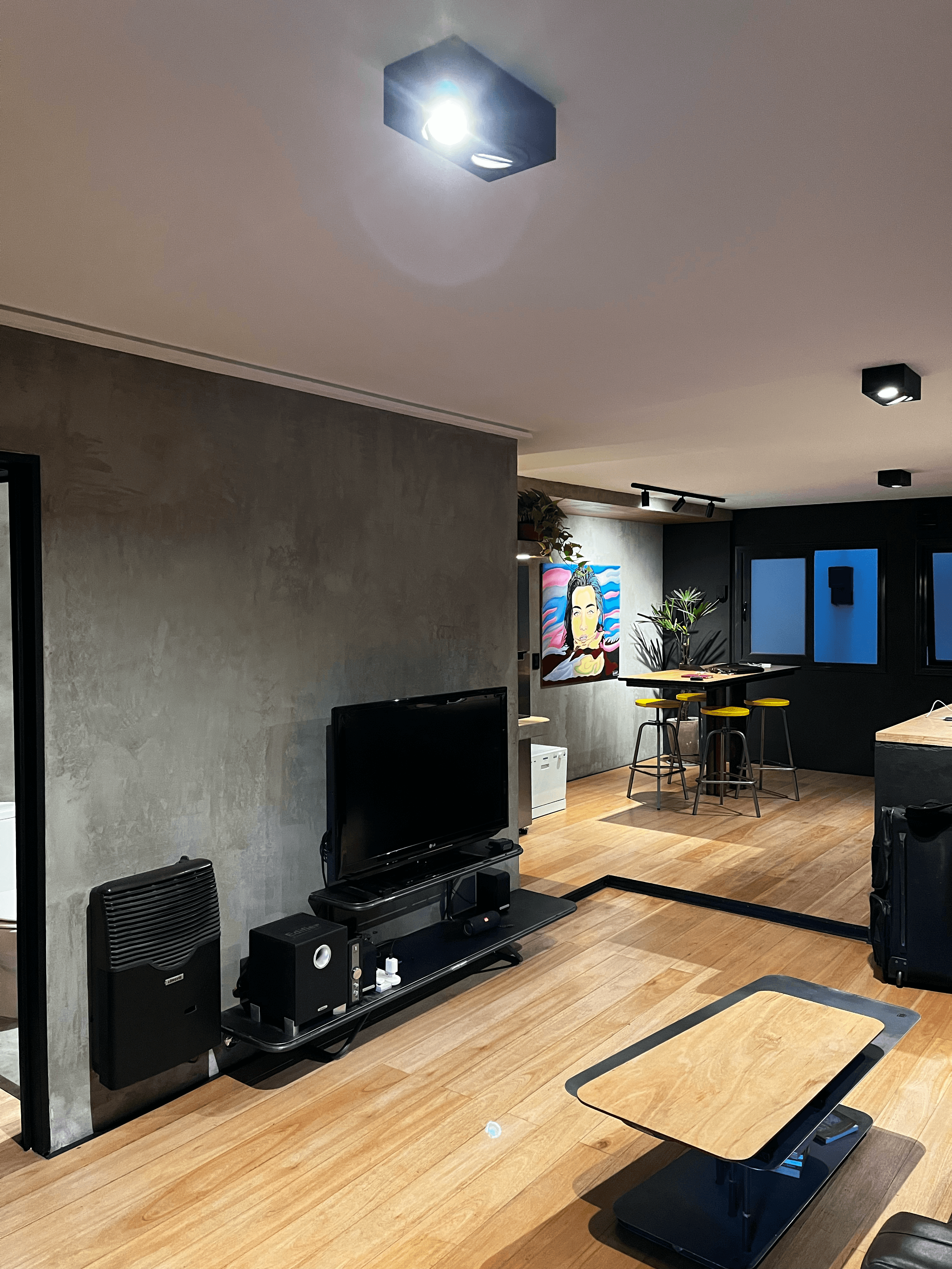 Vista integrada del living y comedor